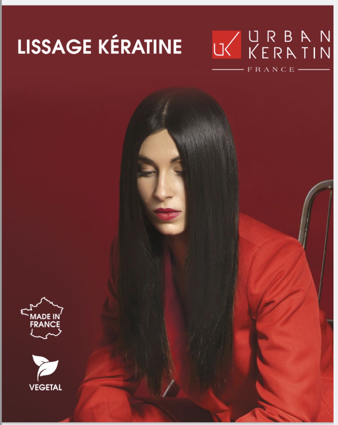 Visuel Urban Keratin présentant le lissage à la kératine