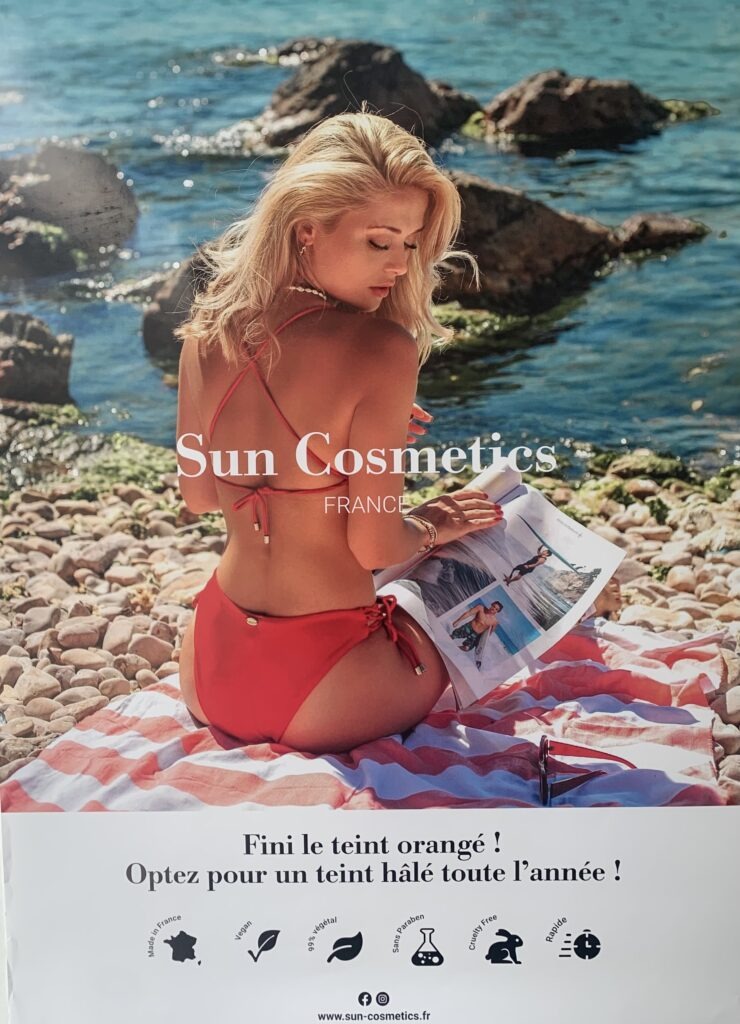 Visuel Sun Cosmetics pour le soin bronzant