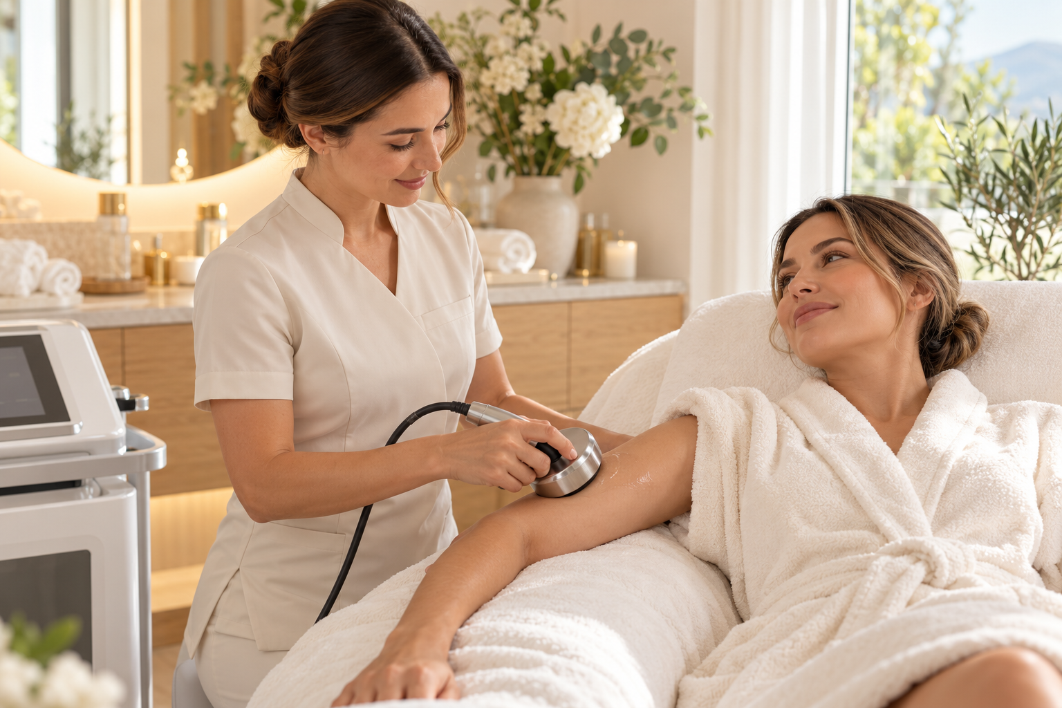 Illustration d’un soin de lipocavitation